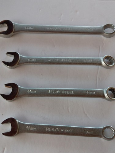 Husky metrisch Schraubenschlüssel Set 4 Stück 10 mm 11 mm 12 mm 14 mm - Bild 1 von 7