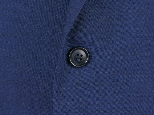 NUEVO John Varvatos Mid Blue 100% lana tejida para hombre chaqueta deportiva blazer 36 s - Imagen 4 de 7