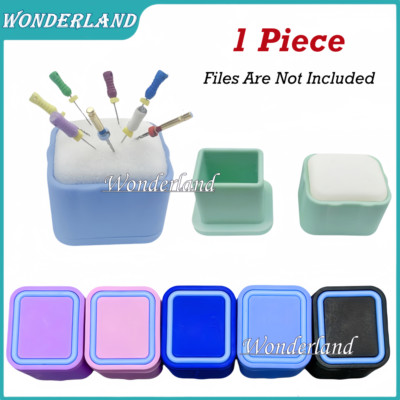 Dental Endo File Clean Drills Block Holder Root Canal Files Cleaning Stand Table