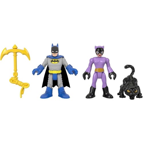 2020 Imaginext DC Super Friends Batman & Catwoman 2" Action Figure Pack MOC! - Picture 5 of 6