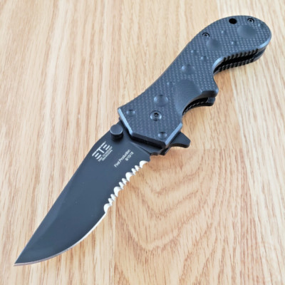 ETE Wortac Linerlock Assisted Folding Knife 3'' D2 Tool Steel Blade G10 Handle