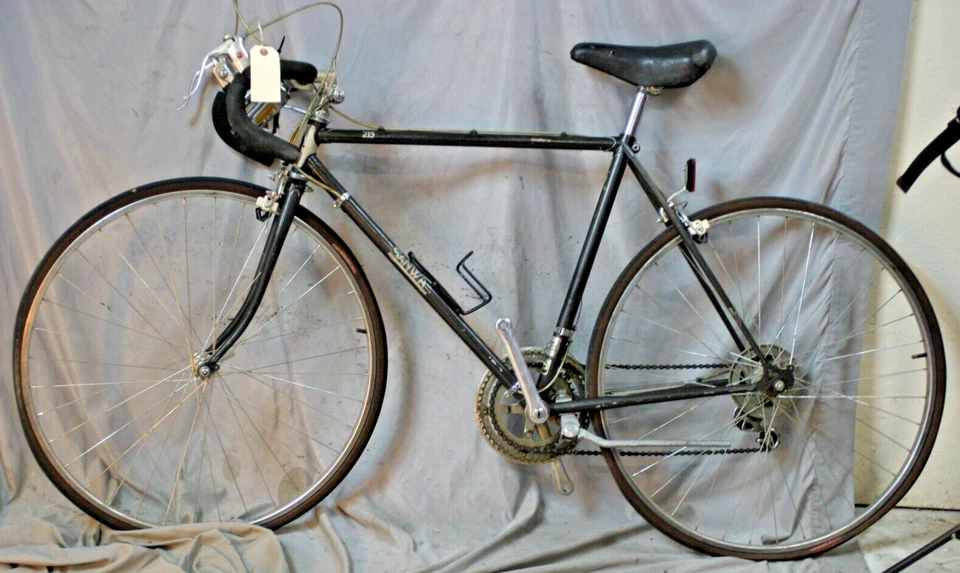1980 Sanwa 215 Touring bicicleta de estrada pequena 53cm preta 4130 aço cromado XX - Imagem 2 de 4