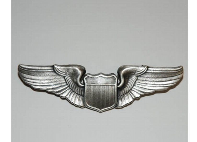 US Army Airforce Pilot Wings Pin Uniform Collar Badge WK2 WKII WWII ...