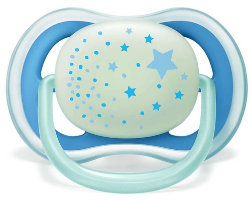 Avent Silicone Soother 6 Month+ Night Glow - 2 Pack Orthodontic Pacifier - Picture 4 of 9