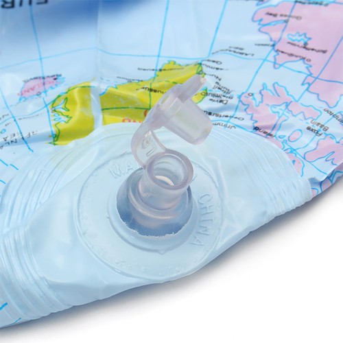 Inflatable Globe PVC 16" Beach Ball Inflate Map Teach World Geography Globe - Picture 3 of 10