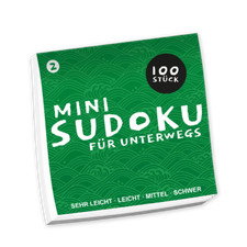 100 Mini Sudoku 2 als Block für unterwegs R�...