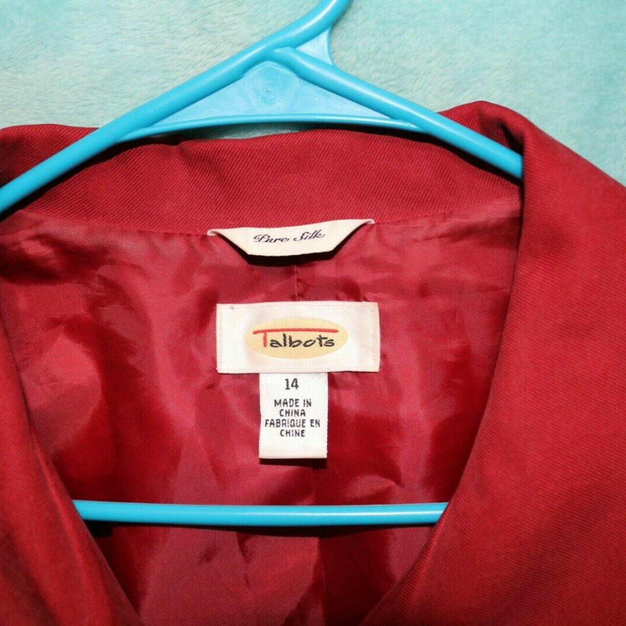 Talbots  ♈Women's Solid button up Silk jacket siz… - image 2