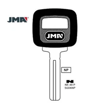 JMA Uncut Key Blank Fits for Volvo - S66NNP - NE-40.P (5 Pack)