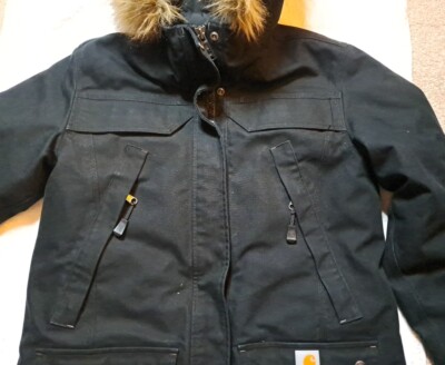 Carhartt Quick Duck Sawtooth Parka Jacket Coat Black Women's Carhartt Quick Duck Sawtooth Parka Jacket Coat Black Women's