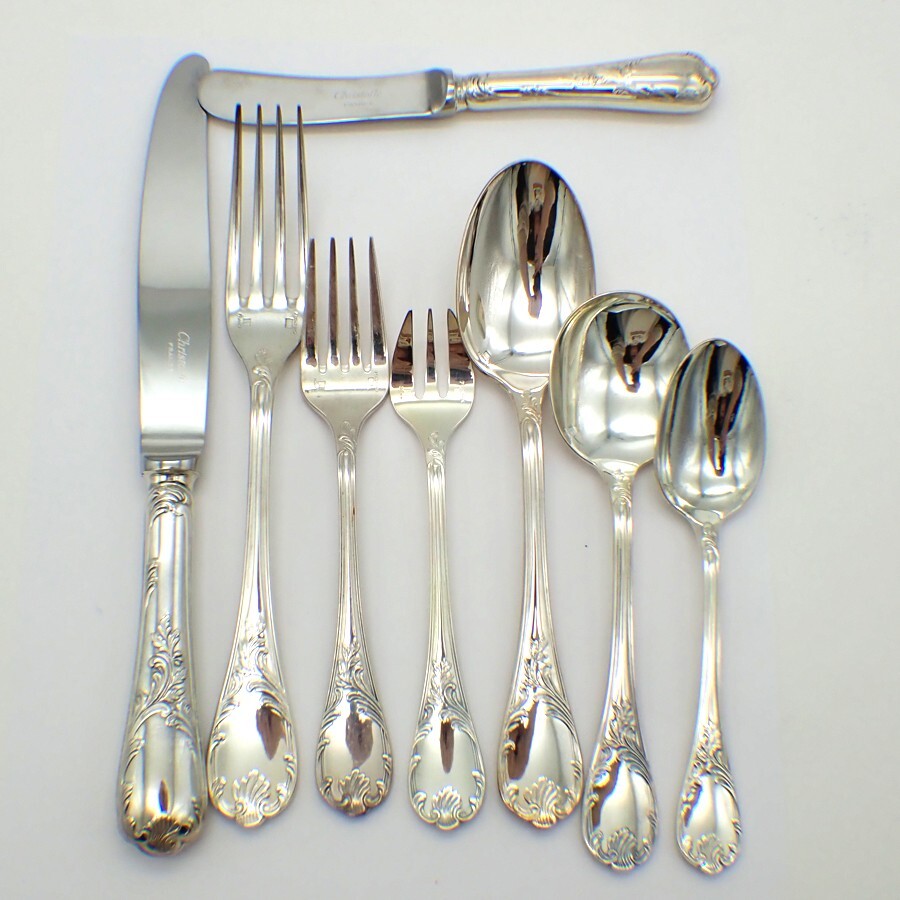 Marly 59 Piece Flatware Set Christofle Silverplate France | eBay