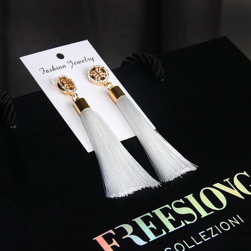 Charm Girls Long Tassel Drop Earrings Handmade Bohemia Tassel Earrings for Women - Picture 66 of 72