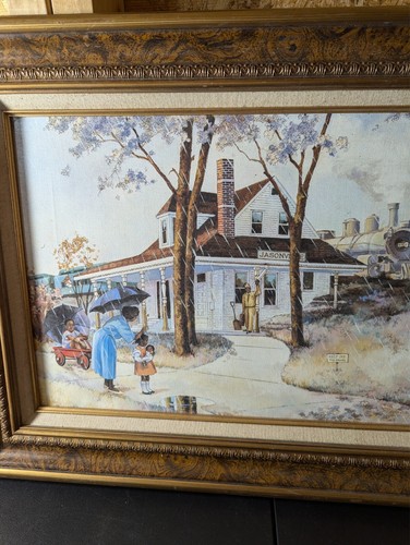 artistic impression painting " Jasonville " with certification tag 2056421 - Picture 2 of 7