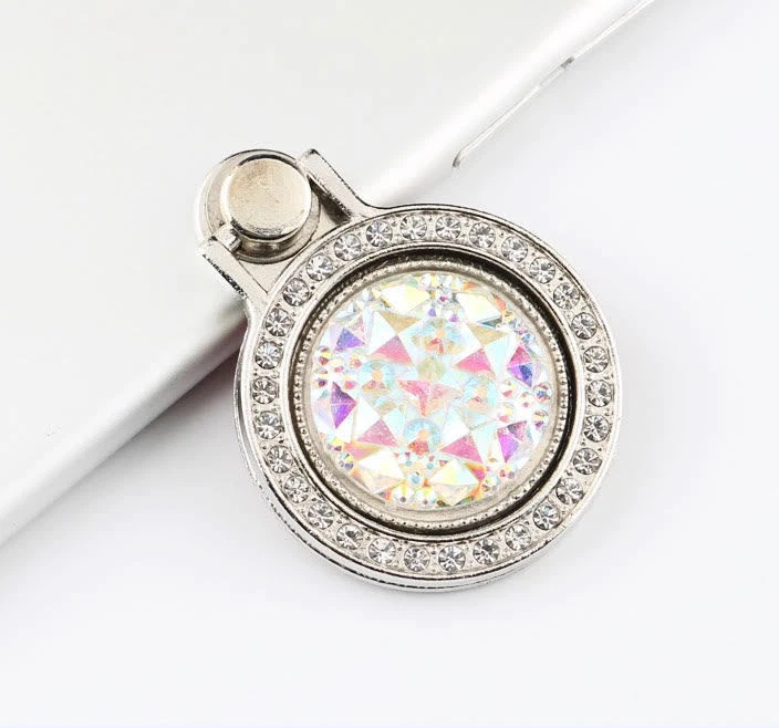 Soporte giratorio para anillo de dedo para teléfono celular de cristal de moda LiliDreamStore 360  Foto 3 de 4