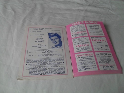 CHISWICK EMPIRE - Variety Programme March 1958 DAVID HUGHES, BILLY DAINTY - Picture 2 of 2