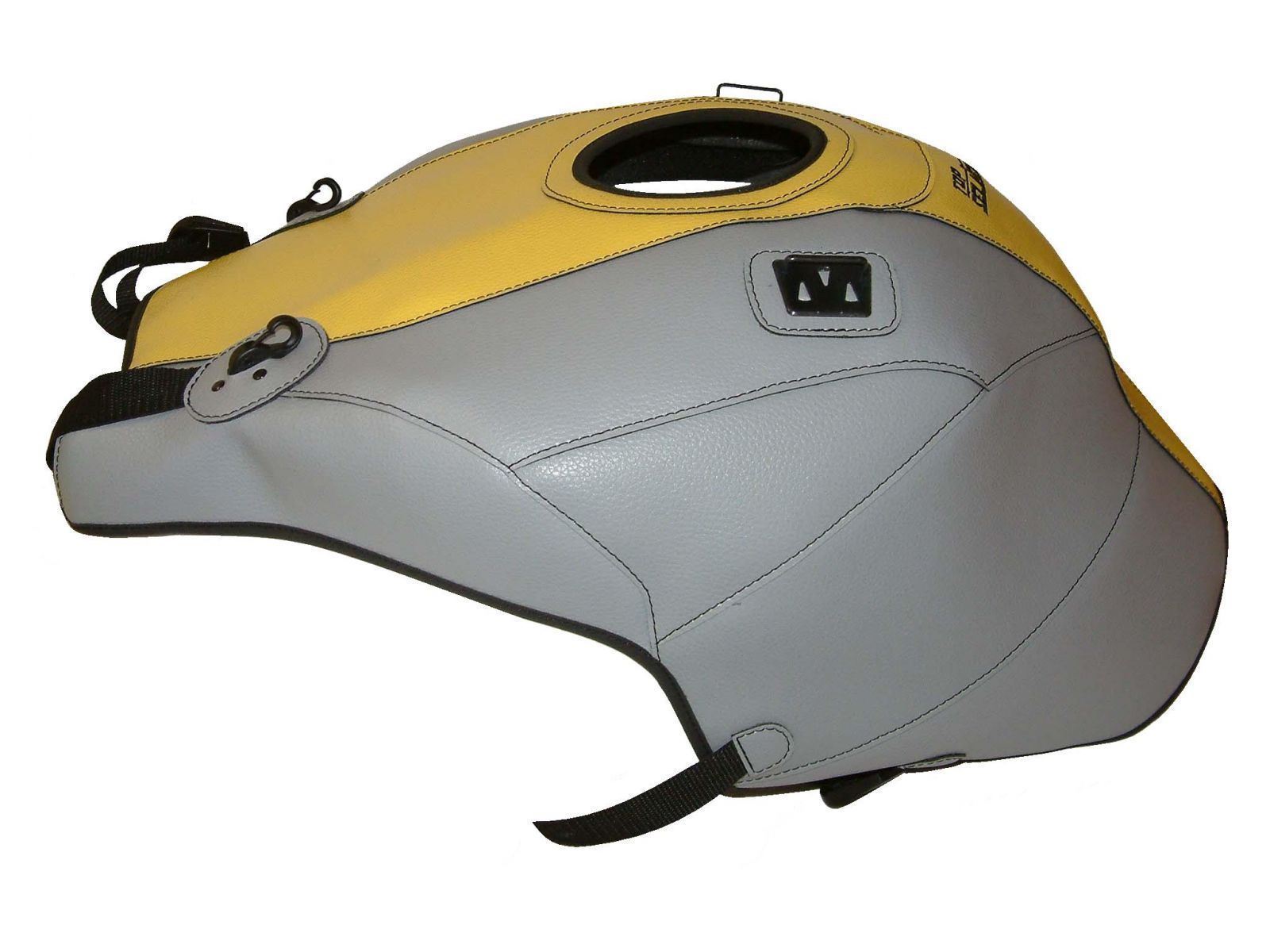 Cache réservoir BMW K 1300 S Top Sellerie gris jaune sport pour moto 2009-2015