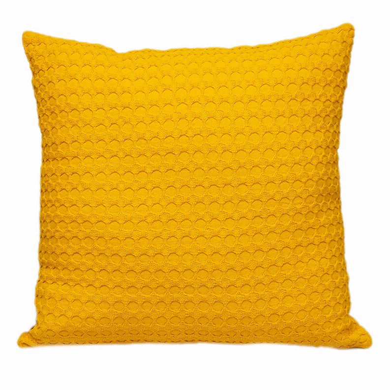 Подушка Parkland Collection Transitional Solid Square Желтая 20 x 20