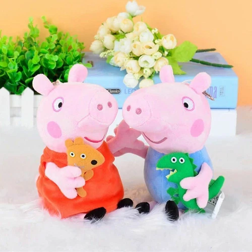 4pcs Peppa Pig Peppa Wutz Familie Plüschtiere Plüsch Plush Set Puppe Spielzeug - Bild 3 von 7