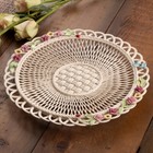 BELLEEK CLASSIC SUMMER BASKETWEAVE PLATE