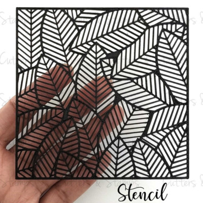 LEAF Clay Stencil | Texture stamp for clay | Clay Texture