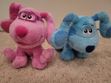 Blues Clues You Blue Plush Stuffed Animal Dog 6 Blue And Magenta