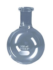 PYREX Short Ring Neck Boiling Flask, Round Bottom 4260
