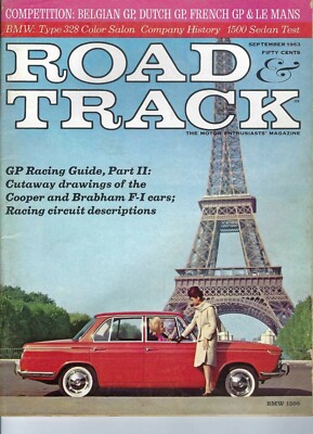 1963 Sunbeam Alpine Series 3 & BMW 1500 tested/featured in vintage Road & Track