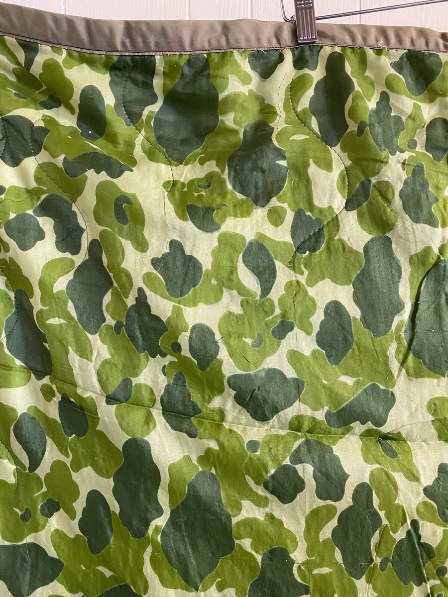Very Rare Early Vietnam War Advisor Period Camouflage Poncho Liner