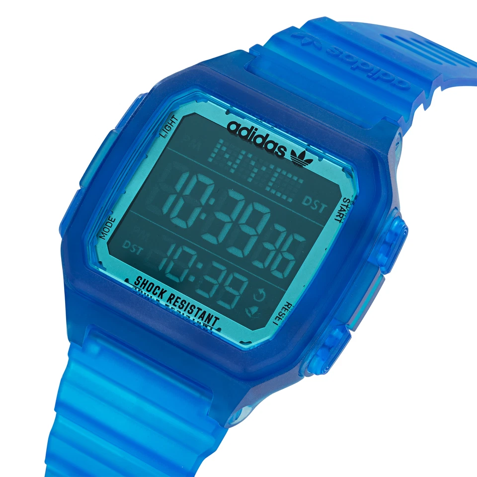 Wristwatch ADIDAS STREET DIGITAL ONE GMT AOST22047 Silicone Blue Digital - image 3 of 4