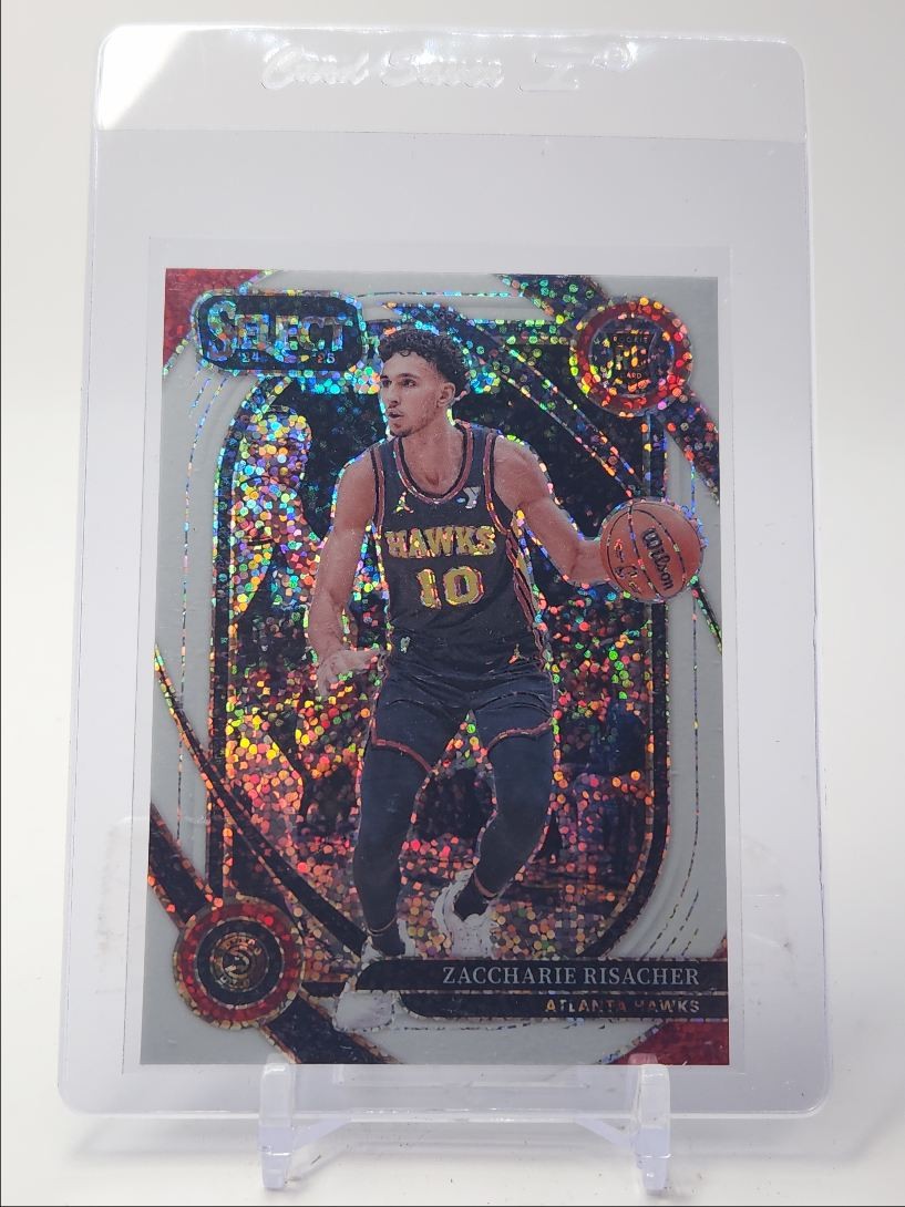ZACCHARIE RISACHER 2024-25 SELECT COURTSIDE ROOKIE WHITE SPARKLE SP RC Q2754