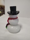 Vintage Blown Glass Snowman Paper Weight — photo 5