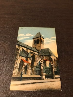 UNPOSTED POSTCARD - METZ - EGLISE SAINT-EUCAIRE