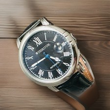 HERITOR Men s Automatic Date 42mm Case Black ...