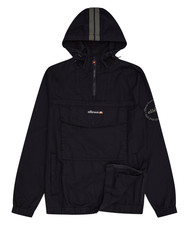 Ellesse Mens Pullover Jacket Cologne Overhead Jacket Black