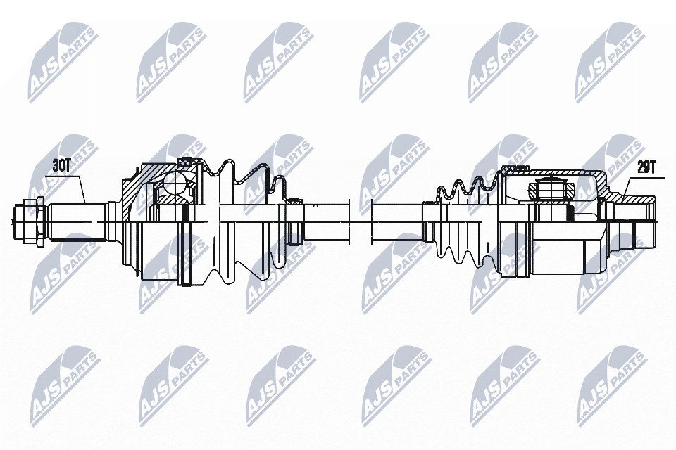 N.T.Y. NPW-HD-094.NTY Drive Shaft for HONDA