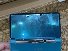 Nintendo 3DS (CTR-001) Handheld with Charger - Aqua Blue New Battery READ