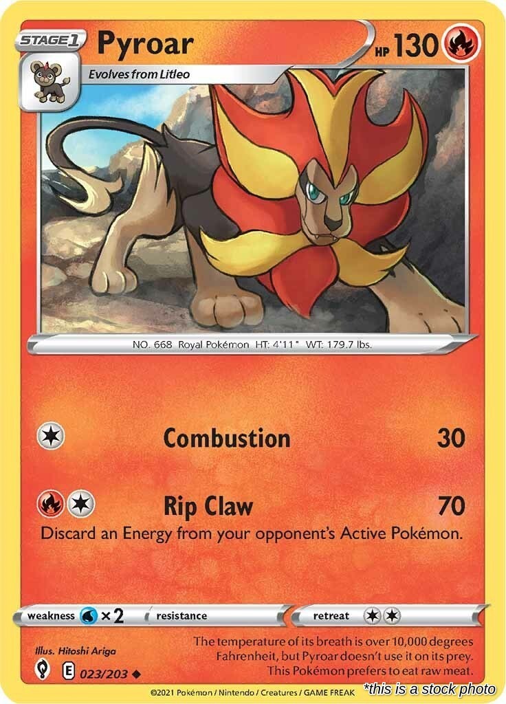Pyroar [023/203 - SWSH07: Evolving Skies] Pokemon 202108 Near Mint