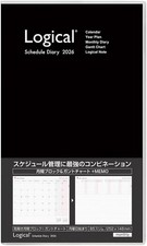  2026 Edition Planner Nakabayashi Logical Diary 2026 Cover Type/B5 Slim/Black N