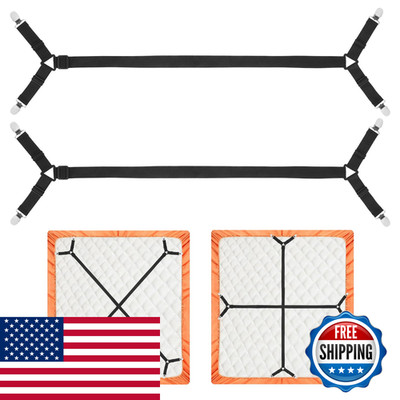 Lkbeuuu Bed Sheet Holder Straps 2Pcs Elastic Adjustable Bed Sheet