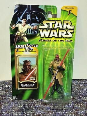 Star Wars Power of The Force (2000) Darth Maul Sith Apprentice Green Card Figure
