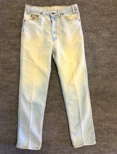 Vintage Levi s Men s Blue Light Wash Denim Straight Leg Jeans Regular Fit 90s