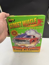 Vintage Lindberg 132 Chevy El Camino Street Muscle Yellow Model Kit Snap Fit
