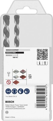 Bosch PRO HEX-5 Bohrer-Set, 4x100, 5x100, 6x100, 8x150, 10x150 mm, 5-tlg.