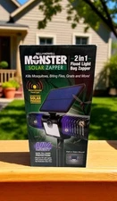 Bell+Howell Monster Solar Zapper 2-In-1 Flood Light/ Bug Zapper Motion Activated