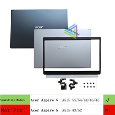 For Acer Aspire A515-54 A515-54G A515-55 Top Case Back Cover Lid Bezel Hinges US
