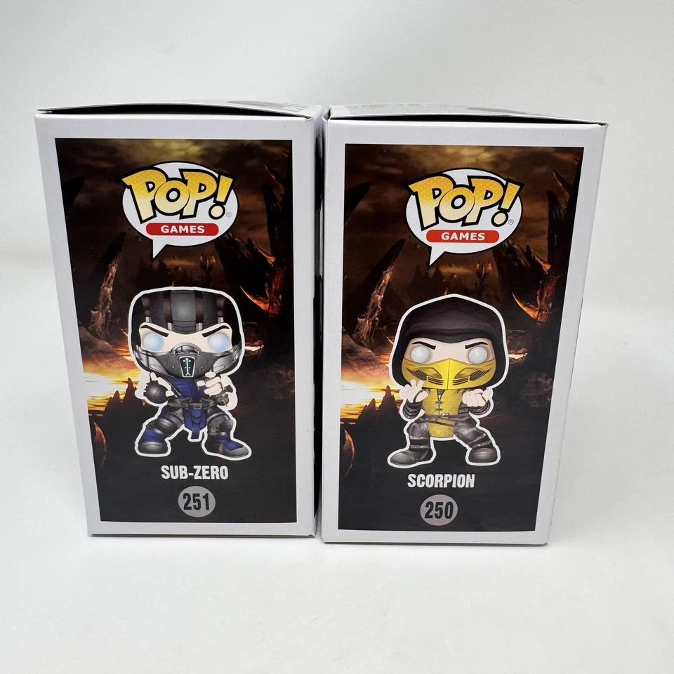 Виниловые фигурки FUNKO POP Games Mortal Kombat X Sub-Zero и Scorpion новые в коробке - Изображение 4 из 4