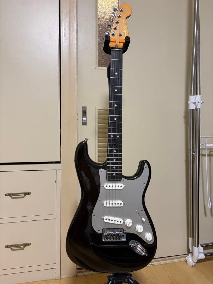 Fender American Ultra II Stratocaster Electric Guitar Black Hard Case