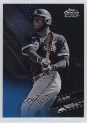 2021 Topps Chrome Black Blue Refractor /75 Luis Robert #53 1p5y