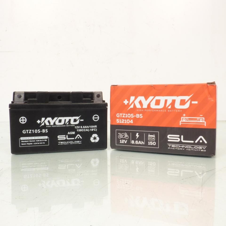 Batterie YTZ10S SLA Kyoto anti panne de démarrage pour Yamaha R1