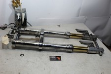 99-02 Buell X1 Lightning Chrome Plated Fork and Triple Tree Set Gold Tubes 