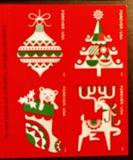 US Christmas Stamps Panel of 20 Forever MNH XF 2020. Shipped FREE. Bright Red